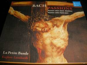 5CD バッハ マタイ受難曲 ヨハネ レオンハルト クイケン ヤーコプス ラ・プティット・バンド Bach St.Matthew John Passion Leonhardt