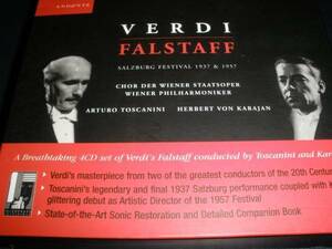 ヴェルディ ファルスタッフ トスカニーニ カラヤン ウィーン 1937 57 ザルツブルク ライヴ 4CD Verdi Falstaff Toscanini Karajan Salzburg