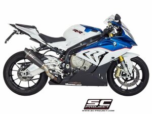 【国内在庫】SC-PROJECT SCプロジェクト カーボン コニック スリップオンサイレンサー 消音バッフル付属 BMW S1000 RR '15-16 ビーエム