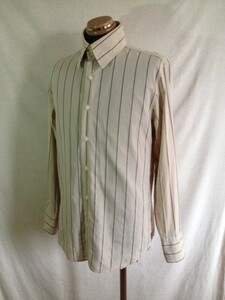 [Calvin Klein Jeans] stripe pattern button shirt M Calvin Klein CK