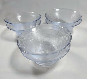 Art hand Auction Used handmade Kimura glass salad bowl set of 6, Western-style tableware, bowl, Salad bowl