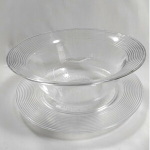 Art hand Auction Used handmade Kimura glass salad bowl large, Western tableware, bowl, salad bowl