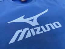 新品■MIZUNO ミズノ キッズ トレーナー 140 青 ブルー ロゴデザイン_画像4