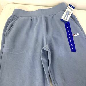  new goods #FILA filler lady's sweat pants reverse side nappy L blue 