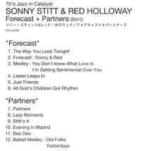 [2IN1] ソニー・スティット & レッド・ホロウェイ / フォアキャスト+パートナーズ SONNY STITT RED HOLLOWAY_画像2