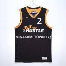【送料無料】MINAKAMI TOWN.EXE/3x3 PRO HUSTLE/#2 ユニフォーム/リバーシブル/バスケットボール/ブラック/イエロー/Lサイズ_画像1