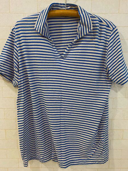 LINEN BLDEO ポロシャツ Mサイズ