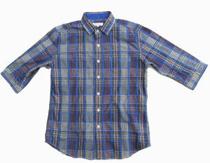 The Shop TK Takeo Kikuchi 5 minute height half edge height check shirt M c62