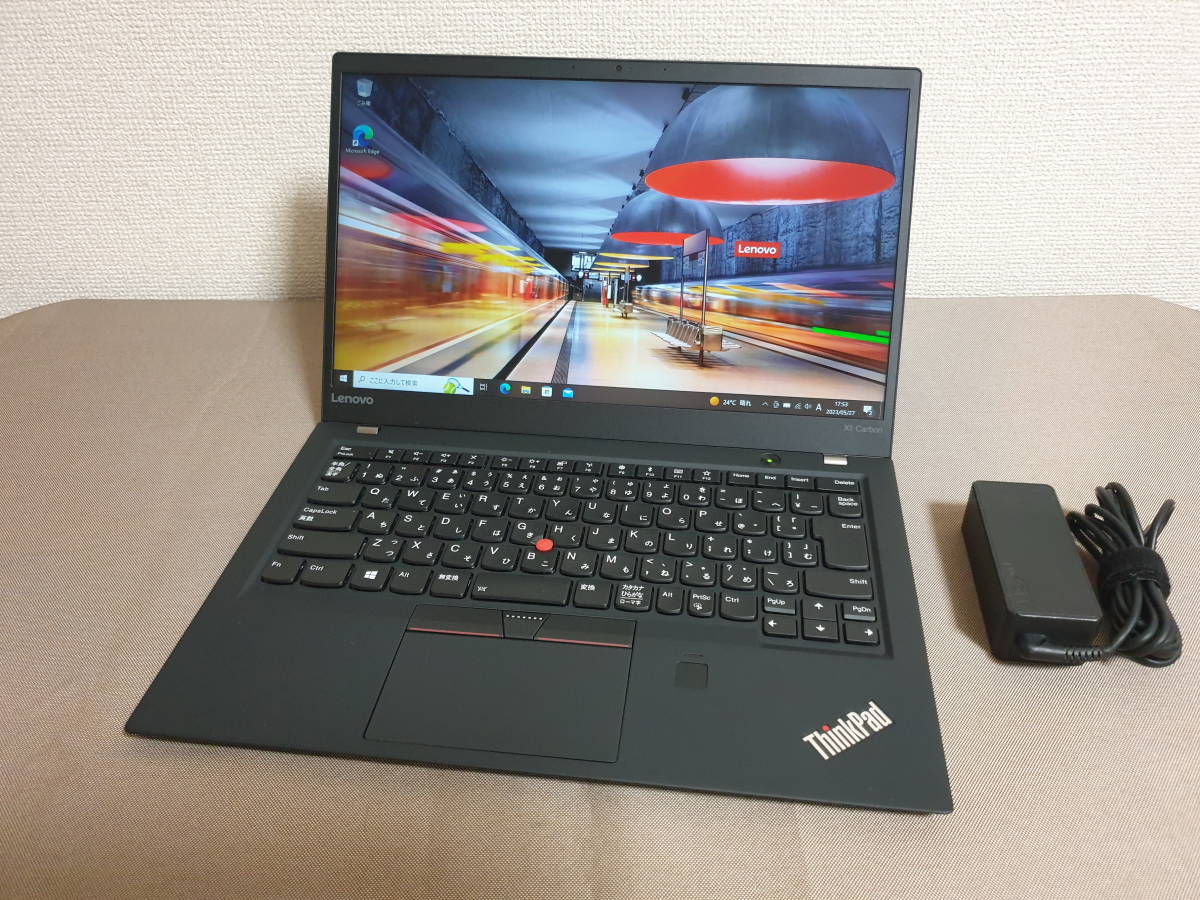 美品 Lenovo ThinkPad X1 Carbon Gen5 Core i5 7200U 8GBメモリ NVMe