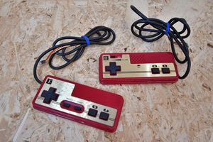  Showa Retro that time thing nintendo FC Famicom angle button Ⅰ navy blue Ⅱ navy blue controller 