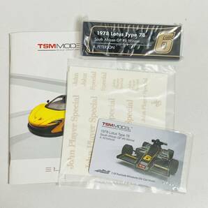 【極美品】KYOSHO 京商 TSM MODEL 1/18 1978 Lotus Type 78 South African GP #6 Winner ロータス78 南アフリカGPウィナー モデルカーの画像9