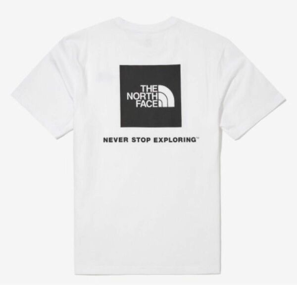 【残1】ノースフェイス Tシャツ Lサイズ ホワイト ボックスロゴ 韓国限定 海外限定 新品未使用 タグ付き
