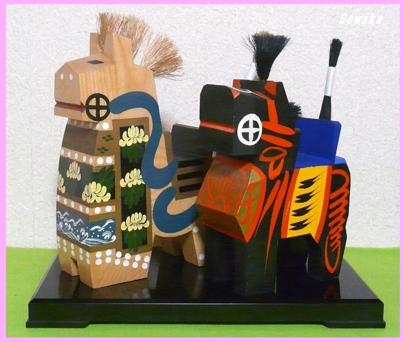 60%OFF】 木製 馬 置物 コレクション 民芸品 工芸品 置物 - education