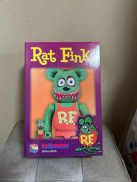 be@rbrick100%&400％ RatFink ベアブリック　ラットフィンク100％&400%