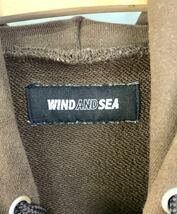 ●Lサイズ WIND AND SEA SEA Hoodie Sea Brown-Sd Yellow ウィンダンシー シー フーディー シー ブラウン イエロー パーカー●_画像4