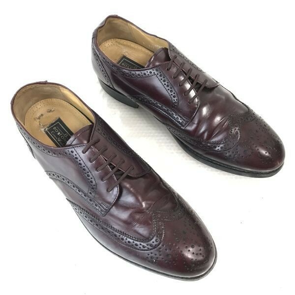 Vintage☆ボストニアン/BOSTONIAN☆本革/グッドイヤー製法/ウイングチップ【9/26.5/茶/BROWN】ビジネス/dress shoes◎CD-112