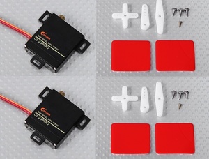 ☆Corona CS-239MG スリム ウイング メタルギア アナログ サーボ (2個セット) 4.6kg / 0.14sec / 22g R/C飛行機などに