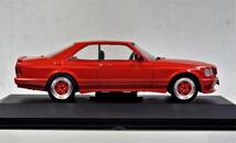 【ソリド】1/43 メルセデスベンツ 560SEC (W126) 2ドアクーペ ワイドボディ レッド (商品№ S4310902)のダイキャスト製ミニカー 並行輸入品_画像3