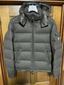 サイズ5　 MONCLER　モンクレール　 MONTGENEVRE モンジュネーブル ウールダウンジャケット　 カーキ色　国内正規　メンズ XXL　2XL