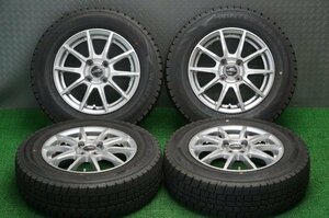 ◆A-TECH SCHNEIDER ヤリス/アクア/フィット等◆100/4H 14/5.5J +48◆175/70R14 イボ付き WM02 21年製◆4本セット◆TH58E◆スタッドレス