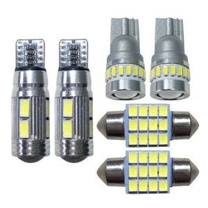 JA12/JA21 ジムニー 爆連 T10 LED ルームランプ 6点セット 車内灯 ウェッジ球 電球 ナンバー灯 ポジション