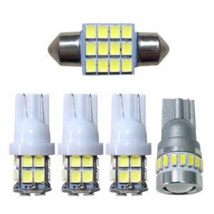 B40系 デイズ ボレロ 爆連 T10 LED ルームランプ 5点セット 室内灯 ウェッジ球 電球 ナンバー灯