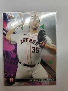 Justin Verlander Topps finest 2021 ジャスティン・バーランダー　アストロズ　ベースカード　現メッツ　千賀滉大同僚