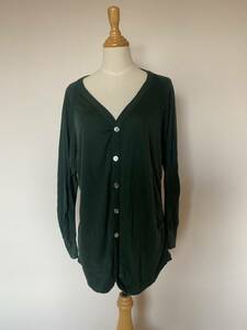 1 times put on beautiful goods *zucca Zucca round cut cardigan * deep green green 