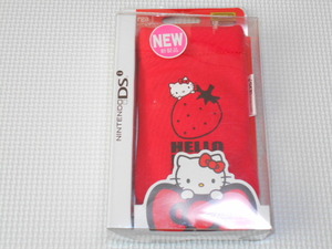 DS*Dsi сумка Hello Kitty карман красный упаковка царапина * новый товар не использовался 