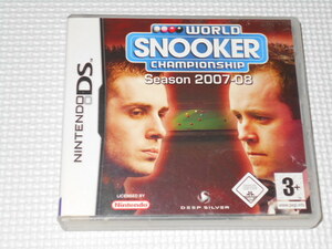 DS★WORLD SNOOKER CHAMPIONSHIP Season 2007-08 海外版 EU版★箱付・説明書付・ソフト付