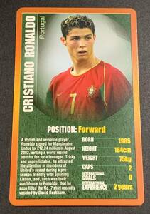 2003-04 Top Trumps Cristiano Ronaldo RC Rookie Portugal クリスティアーノ・ロナウド　ルーキー　ポルトガル