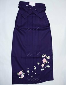 刺繍袴 単品 袴下95cm 適合身長160cm～170cm 紫地 卒業式 新品（株）安田屋 NO38939