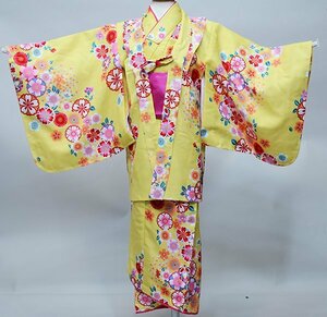  кимоно Junior wakwak кимоно 6 позиций комплект женщина . девочка праздничная одежда тысяч столица 4 сезон размер 7~8 лет для нового товара ( АО ) дешево рисовое поле магазин NO38678