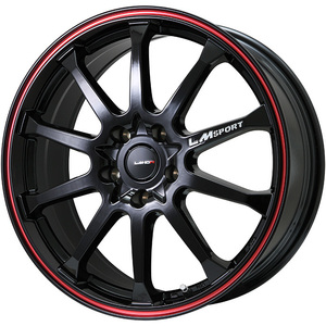 2本セット 235/40R18 LM SPORT LM-10R 8.0J 18インチ 5H/114 +40 グロスブラック/レッドライン NEOLIN ネオレーシング TREADWEAR 320