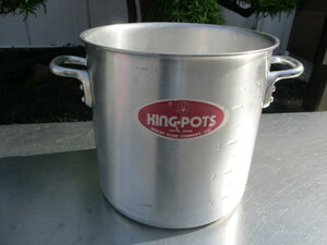  used good goods business use eat and drink shop aluminium saucepan stockpot KING-POTS 24cm 11 liter kitchen small articles k0593