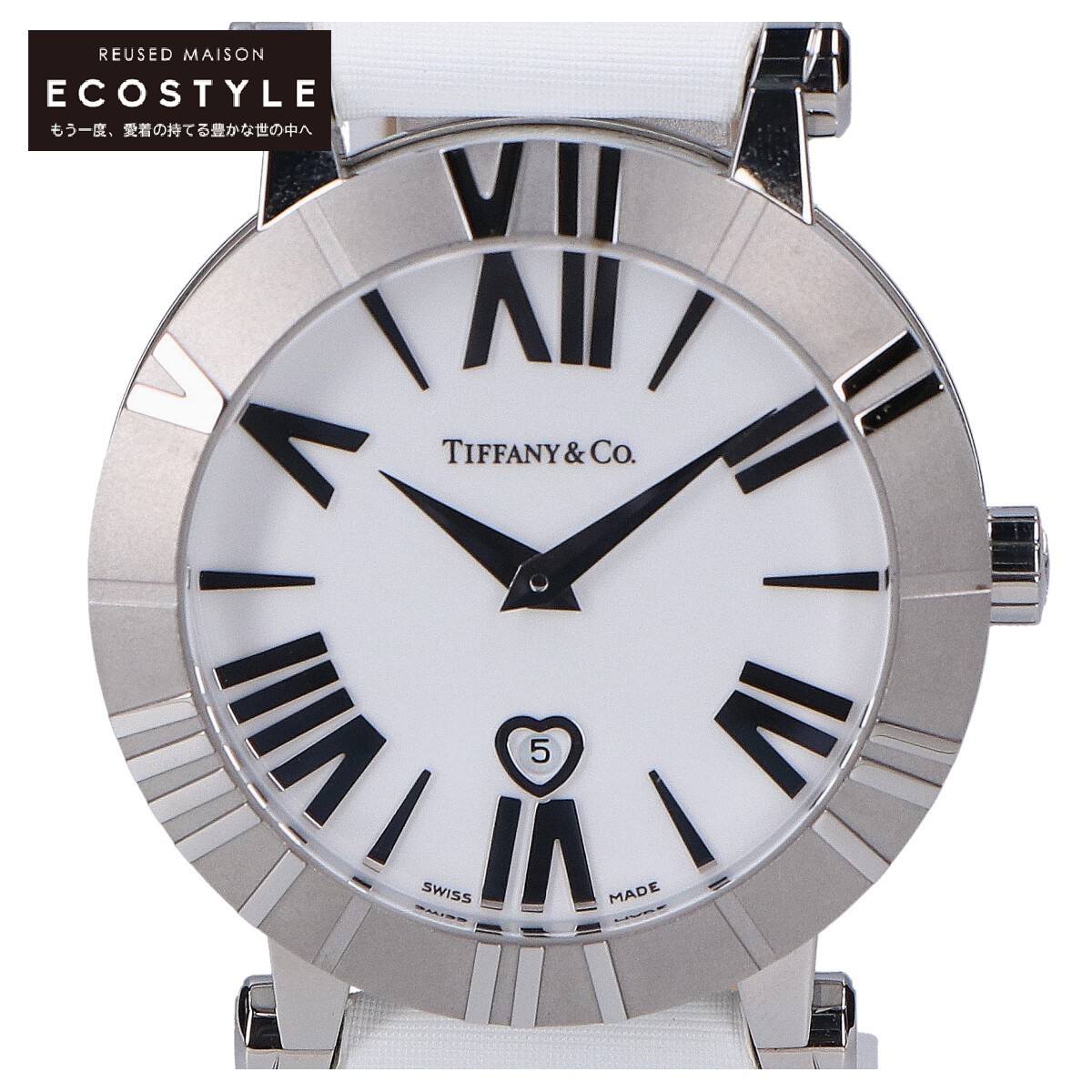 激安な 美品 ティファニー 時計 アトラス ホワイト 腕時計(アナログ