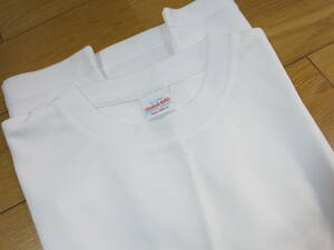 Men`s White　無地 T-Shirts