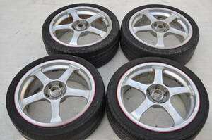 5穴 PCD114.3 ADVAN RACING TC 18x7.5J+48 シビック インテグラ JDM アドバンレーシング ADTC