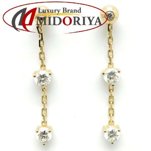 ダイヤモンド ピアス ダイヤモンド0.163x2 ダイヤモンド0.156/0.162ct チャーム付 K18YG イエローゴールド / 27536【中古】