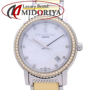  Charriol CHARRIOLpa Rige . оправа diamond 12P diamond P33SY2D.921.001 P33[ защита наклейка имеется ] женский / 38934 * не использовался [ наручные часы ]