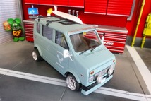 HONDA ホンダ ステップバン 1972 アオシマ 1/20 サーフボード付 世田谷ベースカラー STEP VAN 昭和_画像8