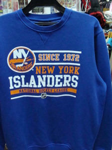 NHL NEW YORK ISLANDERS ニューヨーク アイランダース トレーナー ブルー (M) Majestic製　