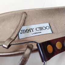 良品JIMMY CHOO【ジミーチュウ】ペタンコ トングサンダル 23㎝_画像8