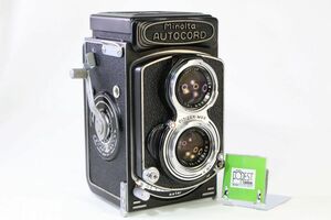 【同梱歓迎】実用■MINOLTA AUTOCORD ROKKOR F3.5 75mm■シャッター全速完動■3570