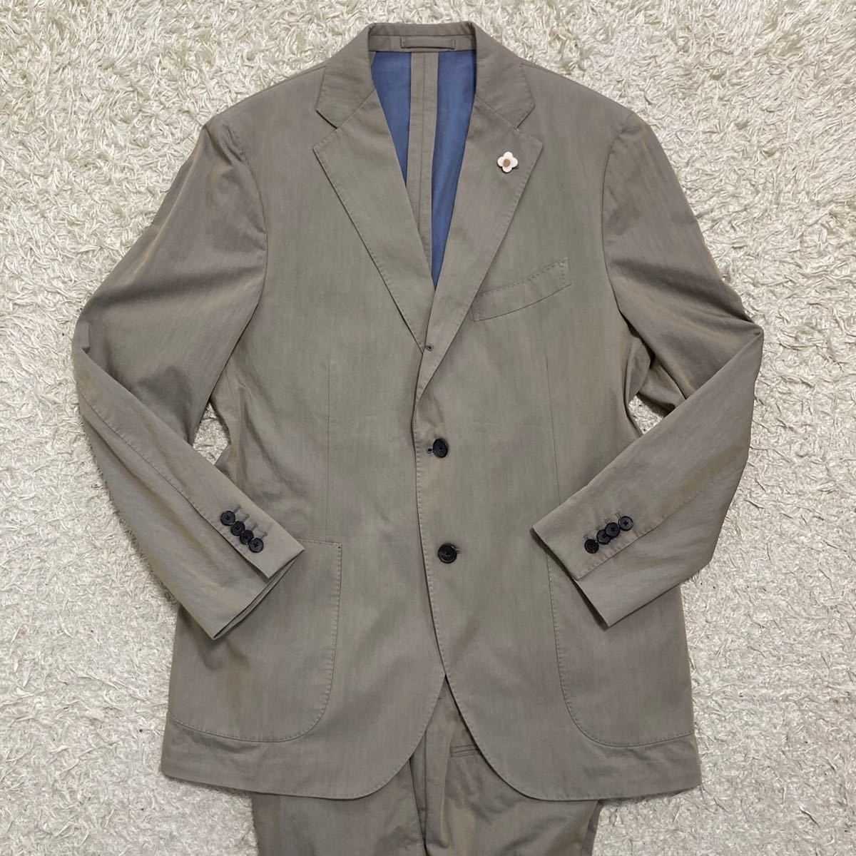 希少2XL【極美品】LARDINI ラルディーニ スーツ セットアップ