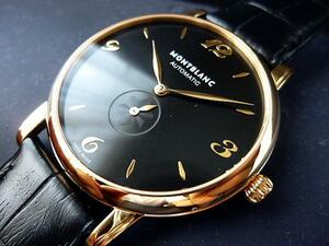 MONT*BLANC*18 pure gold * self-winding watch * Meister shute.k*2 year guarantee & accessory attaching new goods!!