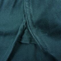 ヘラクレス HERCULES ヴィンテージ 長袖 ワークシャツ マチ付き 猫目 ボタン グリーン系 M【中古】_画像7