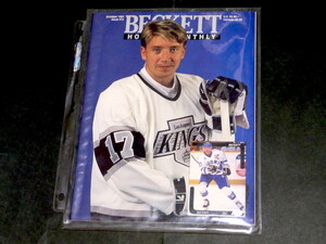 NHL Beckett Hockey Monthly #12 1991年 10月 Jari Kurri Paul Coffey Brett Hull Peter Stastny Los Angeles Kings ヴィンテージ カード