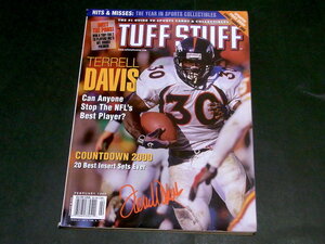 Tuff Stuff magazine FEBRUARY 1999 Terrell Davis NBA NFL NPB NHL ヴィンテージ カード テレル・デービス