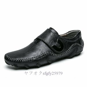 A041F new goods popular * original leather Loafer driving shoes moccasin walking shoes men's soft check pattern B